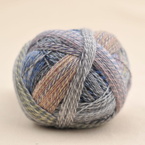 wloczka na skarpety melanżowe kolorowe crazy zauberball schoppel wolle welna merino skarpetki 2427 szary popielaty.JPG