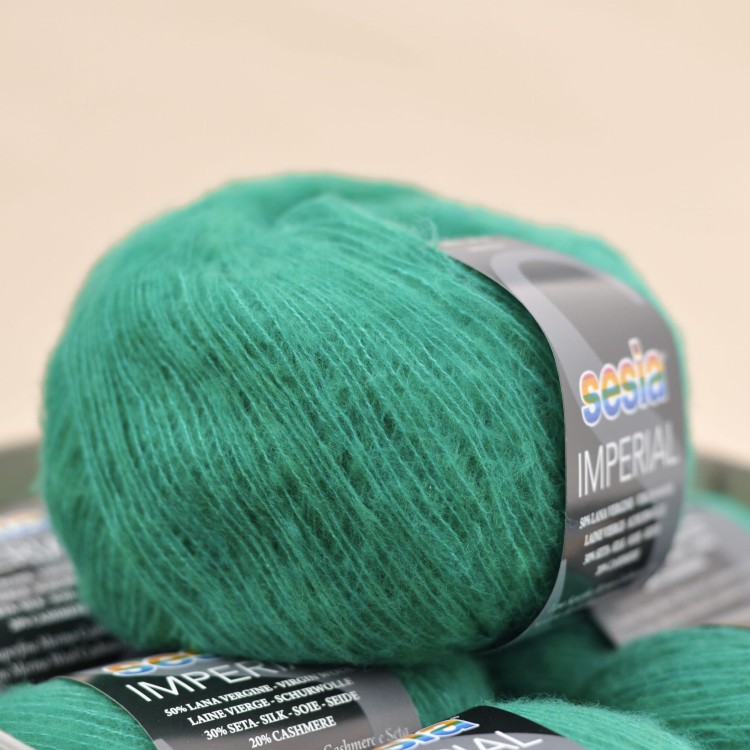 cienka puszysta wloczka imperial sesia welna merino merynosa jedwab kaszmir zamiennik moheru kid silk 496 szmaragd zielony.JPG