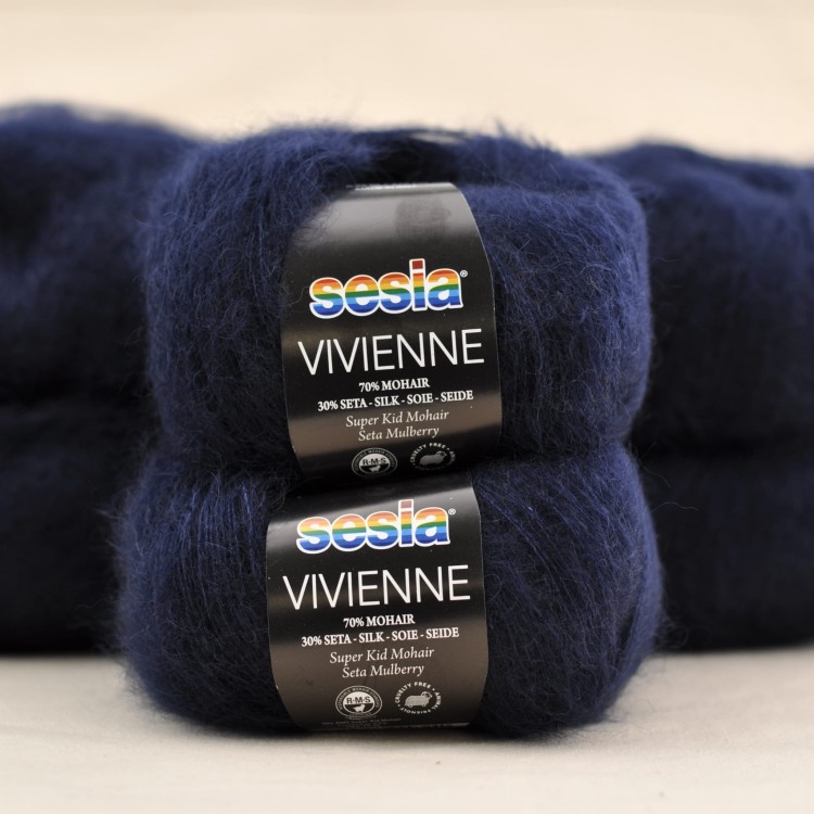 VIVIENNE sesia wloczka kid silk moher jedwab 0469 ciemny granat.JPG