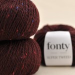 SUPER TWEED - 13 bordowy / brunatny (FONTY)