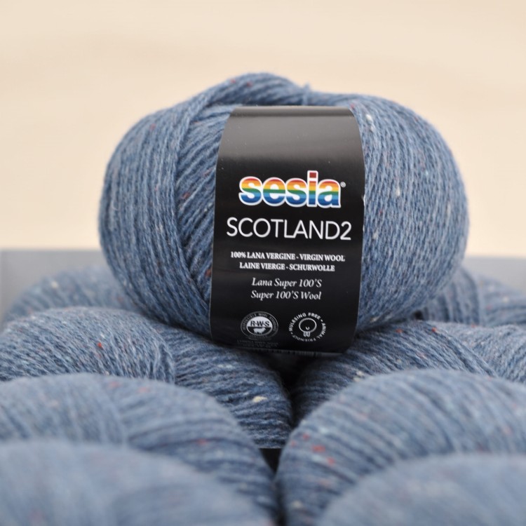 cienka wloczka merino tweed na druty dzierganie scotland sesia welna merynosa 1641 jeans.JPG