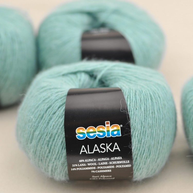 cienka wloczka alaska sesia alpaka suri welna owcza merino merynosa kaszmir druty dzierganie 4524 turkus niebieski.JPG