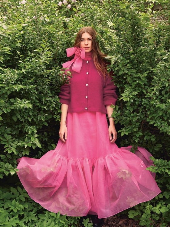nowa gazeta ze wzorami sandnes garn diy 2308 vol wzor na druty Tynn Silk Mohair DEBUTANT SWEATER 2308_3-4_1.jpg
