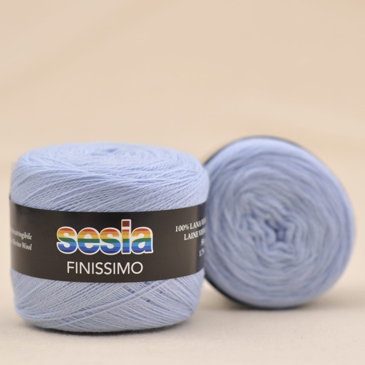 bardzo cienka wloczka finissimo sesia motek welna mweynosa merino  niebieski blekitny.JPG