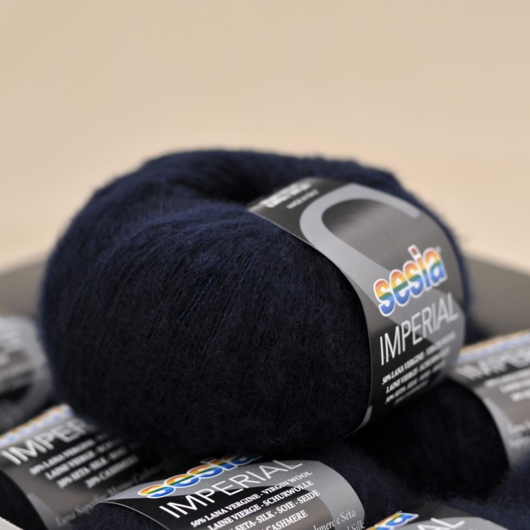 cienka puszysta wloczka imperial sesia welna merino merynosa jedwab kaszmir zamiennik moheru kid silk granatowy 469.JPG