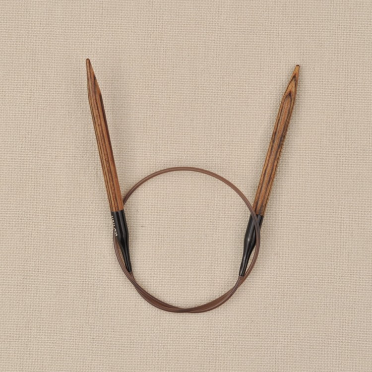 drewniane brazowe druty na zylce 40 cm ginger knitpro do malych obwodow rekawow czapek.JPG