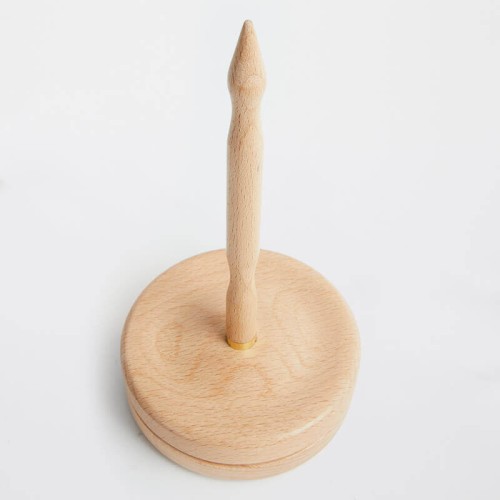 stojak obrotowy na wloczke dyspenser knitpro brazowy drewniany na wloczki motekNatural Yarn Dispensor-2_en.jpg