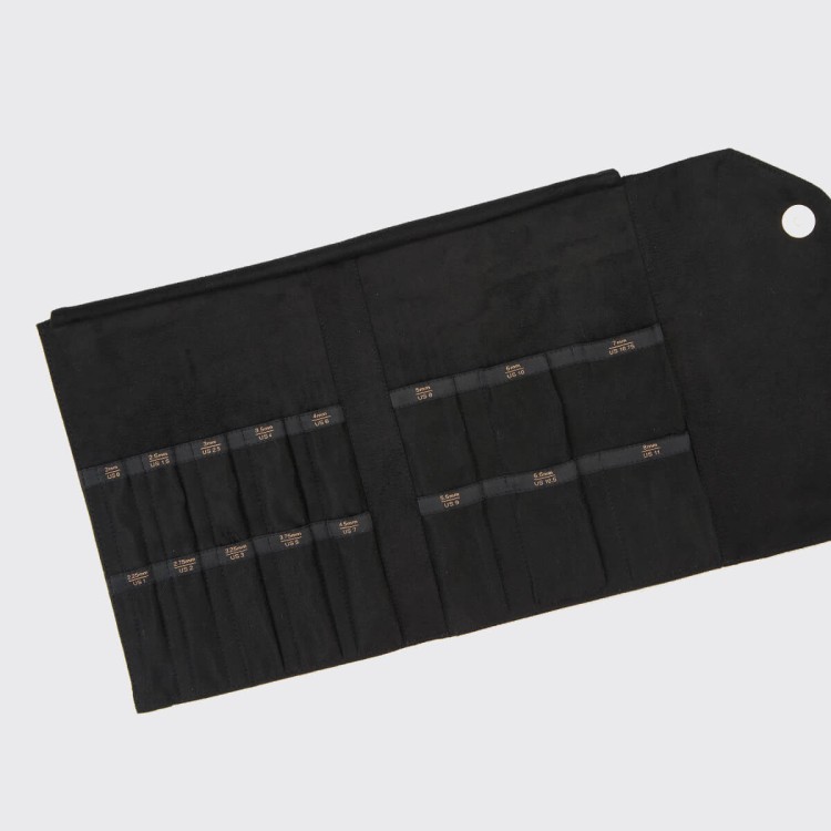 etui na druty ponczosznicze skarpetkowe knitpro czarneclosed-case-coal-double-point-needle-case_3.jpg