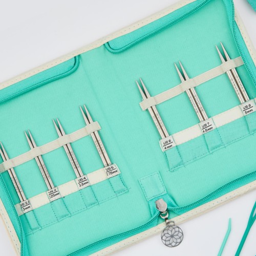 zestaw metalowych krótkich drutów wymiennych GRACE MINDFUL (KnitPro) w etui akcesoria dziewiarskie igly znaczniki zylki obrotowe.jpg