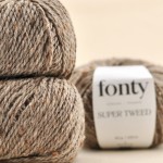 SUPER TWEED - 02 beżowy / brązowy (FONTY)