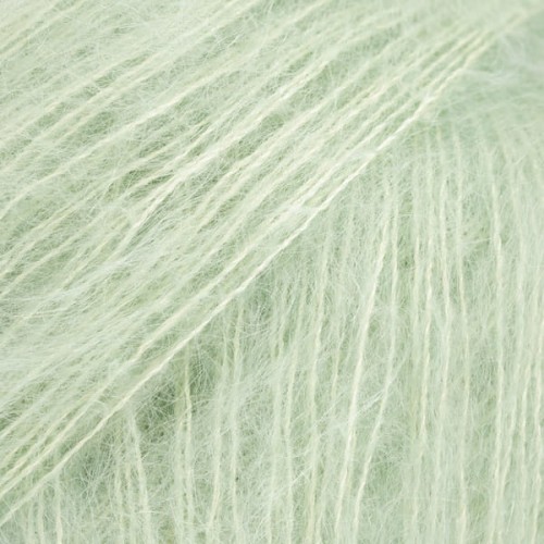 wloczka kid silk drops moher jedwab cienka puszysta nitka do dziergania motek miętowy 60-2.jpg