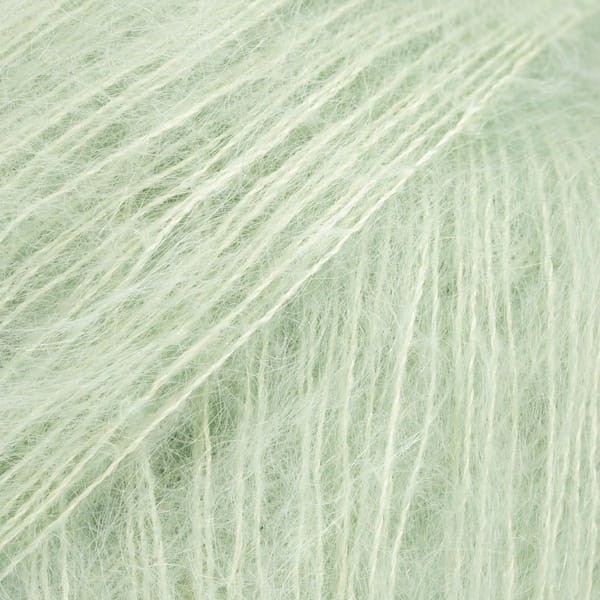 wloczka kid silk drops moher jedwab cienka puszysta nitka do dziergania motek miętowy 60-2.jpg