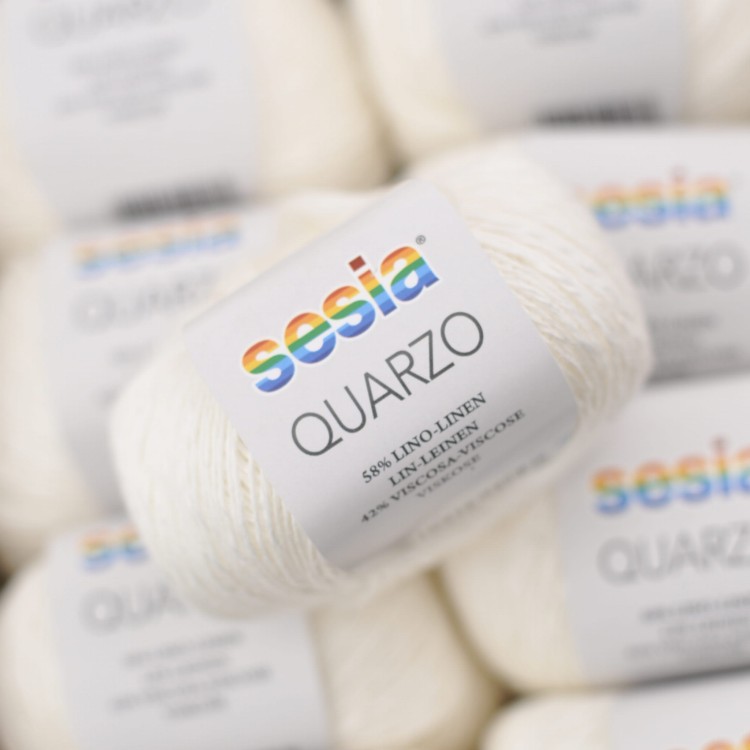 wloczka na lato wiosne len lniana wloczka wiskoza naturalna quarzo sesia motek druty. ecru naturalny 80.JPG