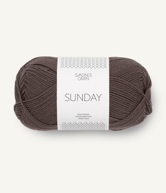 wloczka sunday sandnes garn 3880 brazowy welna merino merynosa.jpg