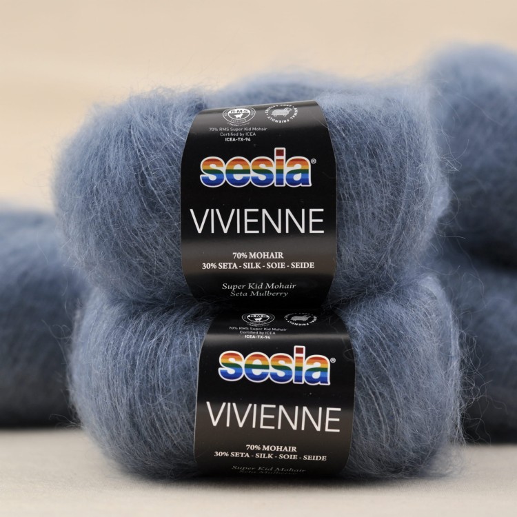 sesia vivienne moher super kid jedwab mulberry wloczka kid silk puchata cienka nitka welna do dziergania jakosc premium certyfikat rms niebieski szary.JPG