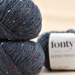 SUPER TWEED - 20 ciemny jeans (FONTY)