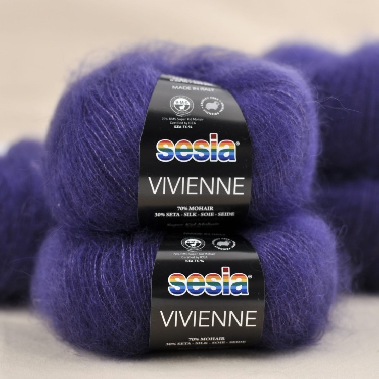 esia vivienne moher super kid jedwab mulberry wloczka kid silk puchata cienka nitka welna do dziergania jakosc premium certyfikat rms fioletowy ciemny 0396.JPG