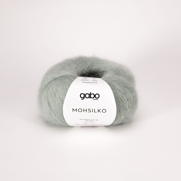 wloczka gabo wool welna merino moher jedwab super kid silk cienka puszysta wloczka niegryzacy moher MOHSILKO-szalwia-4268-S.jpg