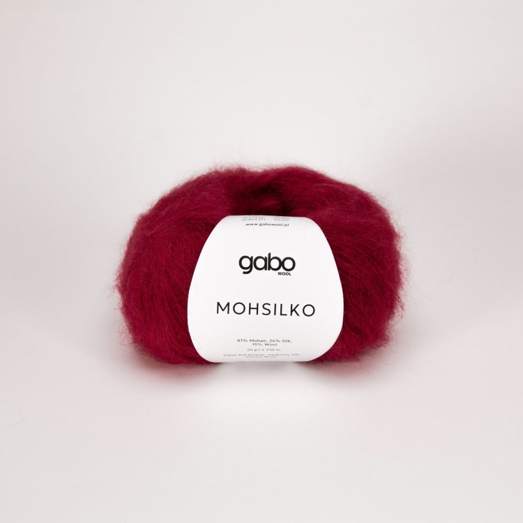 wloczka gabo wool welna merino moher jedwab super kid silk cienka puszysta wloczka niegryzacy moher MOHSILKO_wino-4015-S.jpg