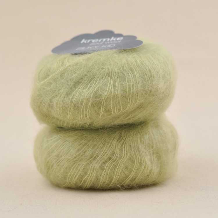 wloczka moher jedwab kid silk silky kid kremke soul wool welna moherowa. 11 blady zielony.JPG