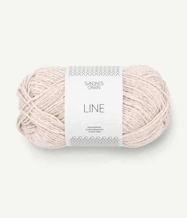 motek włóczki lniana tynn line len norweska na sweter na lato sandnesgarn ecru 1015.jpg.webp