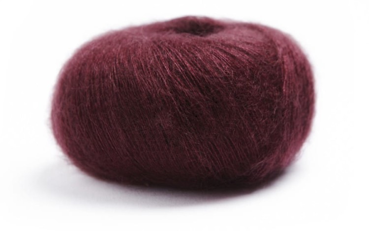 wloczka moher super kid jedwab delikatny niegryzacy kid silk motek na druty welna cienka LAMANA-Premia_16_Bordeaux.jpg