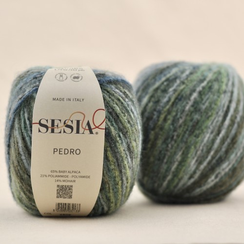 WLOCZKA naturalna Sesia Pedro nowość boucle kolorowa melanż baby alpaka Alpaca mohair moher na druty szydełko dzierganie wloczki cienkie