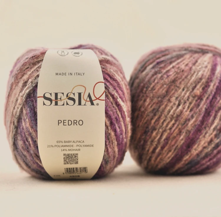 WLOCZKA naturalna Sesia Pedro nowość boucle kolorowa melanż baby alpaka Alpaca mohair moher na druty szydełko dzierganie wloczki cienkie tundra.jpeg