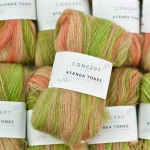ATENEA TONES - 208 łososiowy-zielony-koral (Concept by Katia)